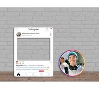 Photocall + Cartel Instagram 160x200cm, 89,4x89,4cm | Regalos para Cumpleaños | Photocall Económico y Original | Ideas para Regalos | Regalos Personalizados de Cumpleaños |