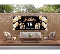 Photocall en Lona Feliz Cumpleaños Personalizado | 300x120cm | Photocall Económico y Original | Decoracion para Eventos o Celebraciones puntuales