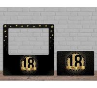 Photocall Feliz 18 Cumpleaños | 80 x 80 cm | Regalo Económico y Original | Ideas para Regalos Personalizados