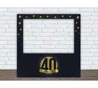 Photocall Feliz 40 Cumpleaños | 80 x 80 cm | Regalos para Cumpleaños | Photocall Económico y Original | Ideas para Regalos | Regalos Personalizados de Cumpleaños