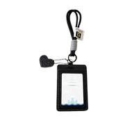 Photocard Holder - Aesthetic Double Pocket Charm Keychain with Heart Accent, Card Display for Purse Bag, Great for School Office Travel, Adorable Fashion Accessory Mini Size, 10.63 x 2.87 Inches