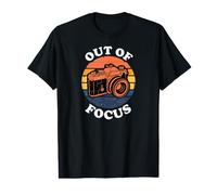 Photographer Retro Camera out of Focus Sunset Design Camiseta gráfica económica