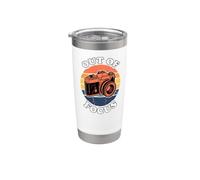 Photographer Retro Camera Out Of Focus Sunset Design Vaso térmico de acero inoxidable de doble pared