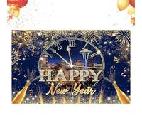 Photography Backdrop - Polyester, 39.37x59.06in Backdrop New Year Lightweight Design | Portable New Year Photography Background Banner, Holiday Photo Background For Parties, Family Gatherings