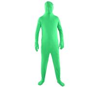 Photography Green Chromakey Bodysuit | Unisex Stretch Costume for Live Streaming/Film Effects | Disappearing Man Suit for Filming (180cm)