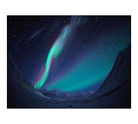 Photography Landscape Winter Aurora Borealis Northern Lights Art Print Poster Wall Decor 12X16 Inch