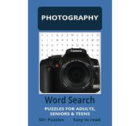 Photography Word Search Puzzle Book: Word Searches with Easy to Read Print about Photography, Cameras, Lenses and More