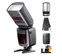 PHOTOOLEX Flash Speedlite 2.4G con disparador inalámbrico para Canon, Nikon, Sony, Panasonic, Olympus, Pentax, Fujifilm Sigma Minolta y otros SLR Digital