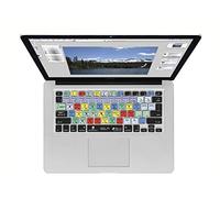 Photoshop - Funda para Teclado (disposición Alemana, para MacBook Pro Late 2016+, con Barra táctil), Color Negro