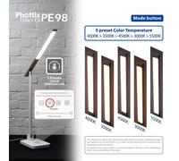 Phottix PE98 Lámpara LED De Mesa Luz Regulable Para Foto Y Video