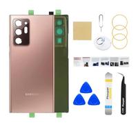 Phoupair Repuesto de cristal trasero OEM para Samsung Galaxy Note 20 Ultra 5G con kit de herramientas de reparación profesional (bronce místico)
