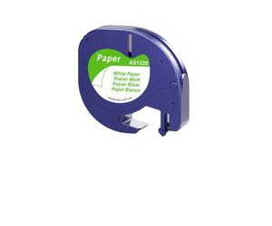 PHOVYAFI 10 Paquetes 12 mm Etiquetas térmicas Adhesivas compatibles con el Fabricante de Etiquetas LT-100H LT-100T LT200B para Etiquetas 91200 91201 91331(Paper White)