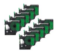 PHOVYAFI 10pk 40913 Cinta de Etiqueta de 9 mm Black on White Compatible con LabelPoint Label Manager 160 280 420p y Fabricantes de Etiquetas similares D1 40913(Black on Green)