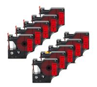PHOVYAFI 10pk 40913 Cinta de Etiqueta de 9 mm Black on White Compatible con LabelPoint Label Manager 160 280 420p y Fabricantes de Etiquetas similares D1 40913(Black on Red)