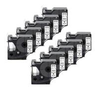 PHOVYAFI 10pk D1 45803 Cartucho de Cinta de Etiqueta de 19 mm Compatible con impresoras de Etiqueta LabelManager 420P y LabelPoint 350(Black on White)