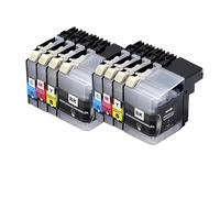 PHOVYAFI 4 Cartuchos de Tinta compatibles con impresoras LC529 DCP J100 DCP J105 MFC J200(2 Set)