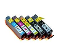 PHOVYAFI 4pcs Cartuchos de Tinta magnética compatibles con 364 5510 5515 6510 B010A B109 B110A B110C B110E B209 B210 Impresora 364xl