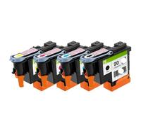 PHOVYAFI 90 90xl de Tinta de Tinta para el diseño del diseño 4000 4020 4500 4520 reemplaza C5054A C5055A C5056A C5057A(1 Set)
