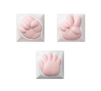 PHOVYAFI Artisan 1u Tamaño OEM Perfil KeyCaps para un diseño de Tijeras de Papel de Rock Compatible con teclados mecánicos Personalizados de Bricolaje(3 Pcs Keycaps)