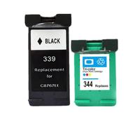 PHOVYAFI Cartucho de Tinta 339XL 344XL para Uso en Impresora Photosmart 2575 2610 2710 8050 Deskjet 5740 5745 5940 6520 6540(1 Set)