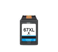 PHOVYAFI Cartucho de Tinta Compatible 67XL Negro Tricolor para Impresora 6010 Pro 6410(Black)