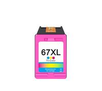 PHOVYAFI Cartucho de Tinta Compatible 67XL Negro Tricolor para Impresora 6010 Pro 6410(Tri-Color)