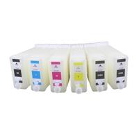 PHOVYAFI Cartucho de Tinta Recargable PFI 102 PFI102 Compatible con IPF510 IPF610 IPF710 IPF605 IPF720 IPF500 Impresoras sin Chip 6pcs 130ml