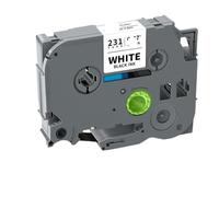 PHOVYAFI Cinta de Etiqueta de 9 mm 231 Compatible con Cinta laminada TZ231 TZ241 TZ251 TZ221 TZ211 para Varias impresoras de Etiqueta 10 PCS(Black on Green)