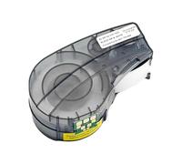 PHOVYAFI Etiqueta de Nylon Negro sobre Blanco 19.1mmx4.9m 0.75x16 Compatible con M210 M211 M210-Lab impresoras M21-750-499 con Chip(4 PCS)