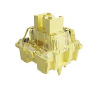 PHOVYAFI Interruptor Amarillo v3 Pro Cream 5 Pin 50 GF Interruptor Lineal con Tallo a Prueba de Polvo Compatible con teclados mecánicos 45 PCS(90pcs)