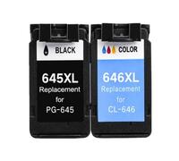PHOVYAFI Juego de Cartuchos de Tinta 645XL 646XL de Repuesto para PG645 CL646 Compatible con Modelos de Impresora MG2460 MG2560 MG2960(1 Set)
