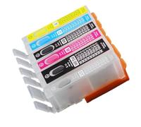 PHOVYAFI Los Cartuchos de Tinta Recargables con Chips de reinicio automático compatibles con MG5740 MG6840 TS5040 TS6040 MG7740 TS8040 TS9040 Modelo de impresoras PGI 470 CLI 471(6 Colors)