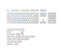 PHOVYAFI Perfil Moa de 140 Key PBT Dye-Sub KeyCap Conjunto de teclados mecánicos compatibles con el diseño ISO y ANSI MX(Butterfly Fantasy)