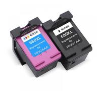 PHOVYAFI Reemplazo Compatible de Cartucho de Tinta 680xl para Modelos de impresoras de Escritorio 2135 2136 2138 3635 3636 3835 4535(1Set 2PCS)