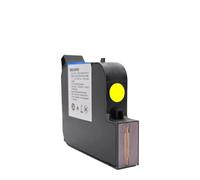 PHOVYAFI Tinta solvente Seca y respetuosa con el Medio Ambiente, 25,4mm, 2588, Compatible con Impresora portátil de inyección de Tinta no cifrada de 600DPI(Yellow)