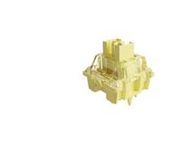 PHOVYAFI V3 Crema Amarilla Pro 5 Pin 50 GF Interruptores lineales con Tallo a Prueba de Polvo Compatible con teclados mecánicos Paquete de 45(90pcs)