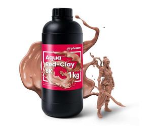 Phrozen Aqua Red-Clay 8K | Resina de Impresora 3D | Resina Estándar de Curado por Luz UV de 405 nm | Printing Resin para LCD/DLP/SLA Impresora | Alta Resolución y Precisión - Rojo (1kg)