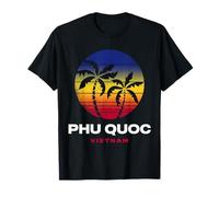 PHU QUOC, Vietnam Beach, Estilo Retro de los 80 Camiseta