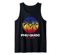 PHU QUOC, Vietnam Beach, Estilo Retro de los 80 Camiseta sin Mangas