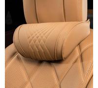PHUABFY Reposacabezas Coche Cojin, para Nissan Juke 2018-2022 Almohada Cuello Asiento, Espuma Viscoelástica y Funda ExtraíBle Transpirable,Orange