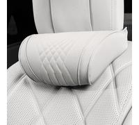 PHUABFY Reposacabezas Coche Cojin, para Renault Clio V / 5 2019-2024 Almohada Cuello Asiento, Espuma Viscoelástica y Funda ExtraíBle Transpirable,White