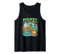 Phuket Tailandia Travel Souvenir City Landmark Turista Regalo Camiseta sin Mangas