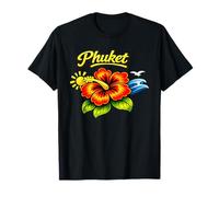 Phuket Tailandia Tropical Beach Flower Design Camiseta