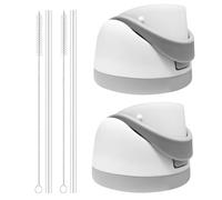 PHULWEL Paquete de 2 tapas de repuesto para botella de agua Owala Freesip, compatible con tapa y tapón Owala 16oz 24oz 32oz 40oz, taza con cepillo de pajita, para accesorios Owala a prueba de fugas