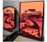 PHVRLG Poster De La Película Clásica Retro Mad Max 4 Fury Roads Lienzo Pintado Arte De Pared Decoración Del Hogar 50 X 70 Cm Sin Marco