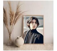 PHVRLG Poster Del Actor Coreano Park Bo Gum Pintura Sobre Lienzo Decoración Vintage Para El Hogar 50 X 70 Cm Sin Marco