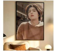 PHVRLG Poster Del Actor Coreano Park Bo Gum Pintura Sobre Lienzo Decoración Vintage Para El Hogar 50 X 70 Cm Sin Marco