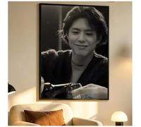 PHVRLG Poster Del Actor Coreano Park Bo Gum Pintura Sobre Lienzo Decoración Vintage Para El Hogar 50 X 70 Cm Sin Marco