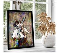 PHVRLG Poster Fotográfico De Frank Zappa Estrella De La Música Retratos E Imágenes Para La Decoración Del Hogar 50 * 70 Cm Sin Marco