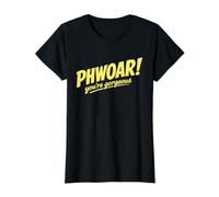 Phwoar Eres una Hermosa Broma británica Camiseta gráfica económica, Mujer, Negro, M